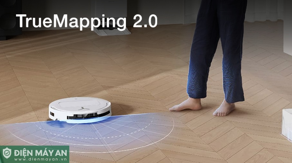 Robot hút bụi lau nhà Ecovacs Deebot T50s Pro OMNI - Đen/Trắng